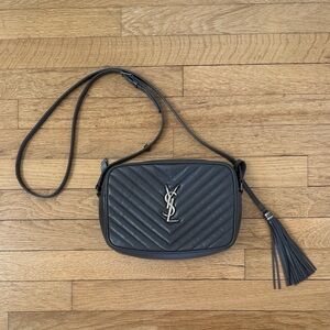 Yves Saint Laurent Gray Lou Camera Crossbody Bag